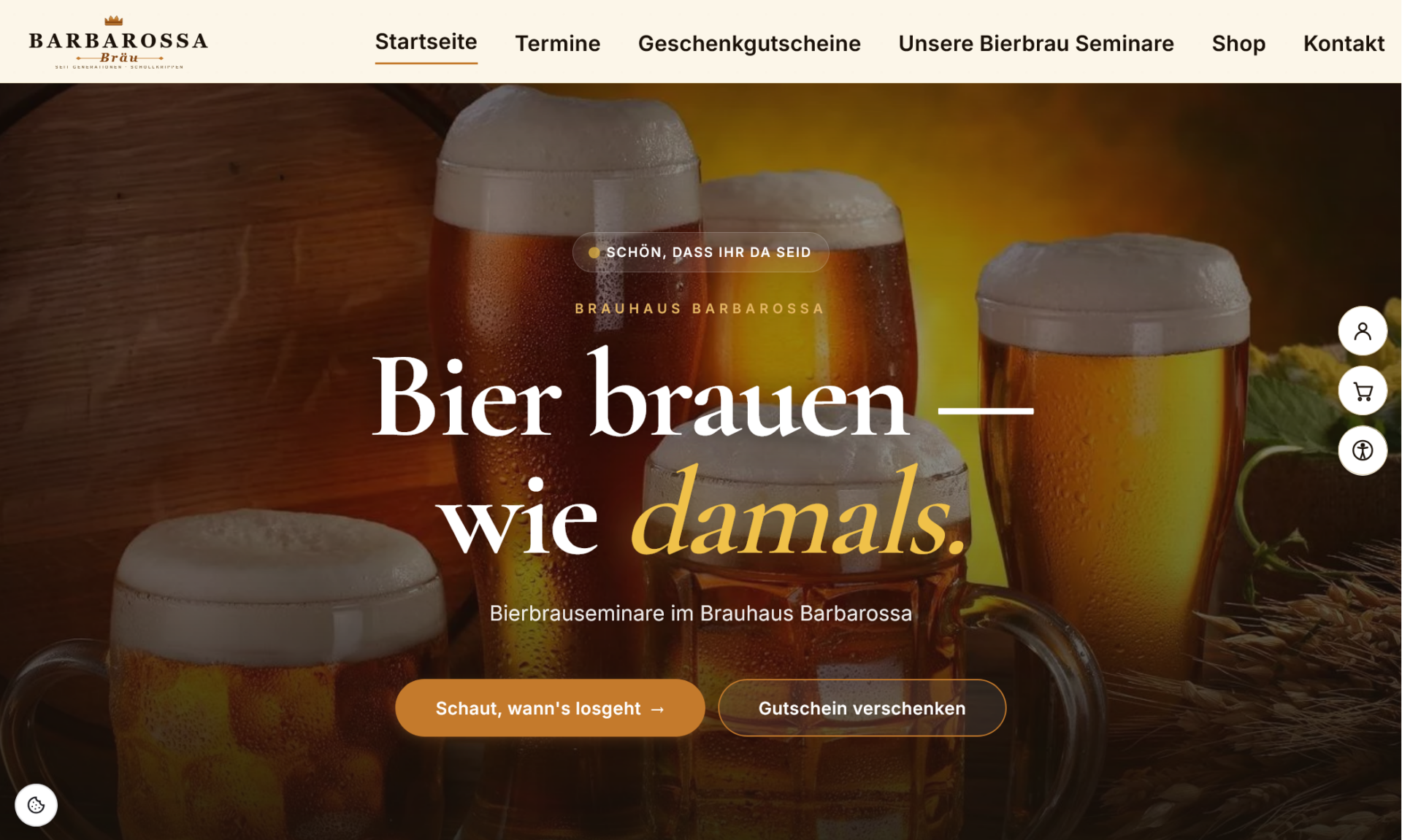 Bierbrauseminar.com – Screenshot