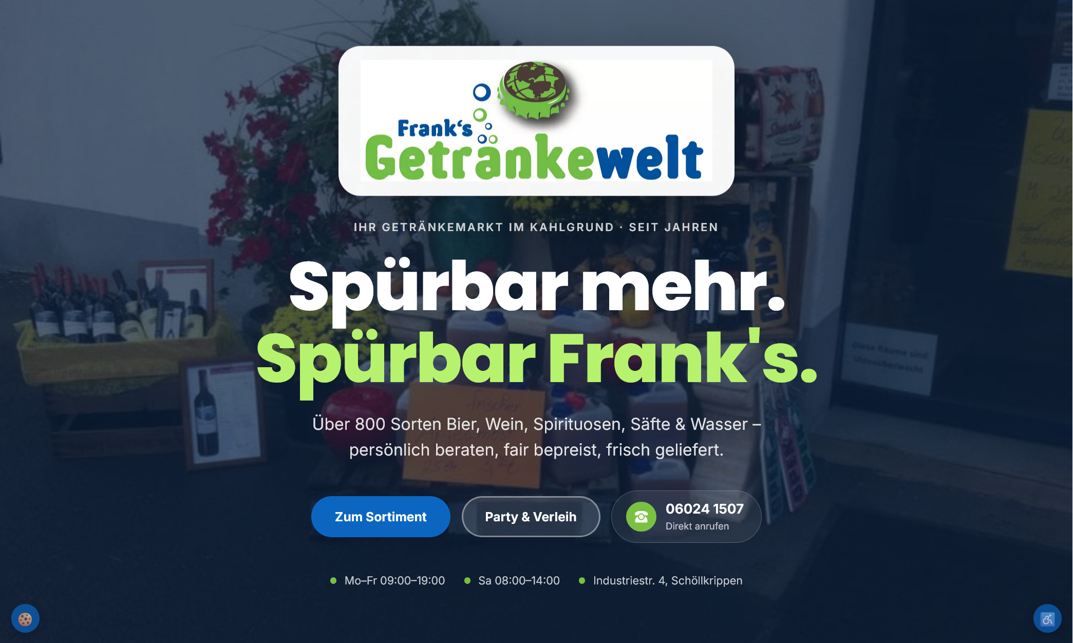 Franks Getränkewelt – Screenshot